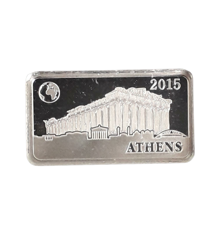 Islas Salomón ½ Dólar 2015 Acrópolis de Atenas